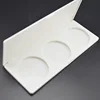 white 3 wells 3 pans 59mm empty makeup compact press powder container case factory wholesale