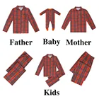 Christmas Pajamas Pajamas Pattern Pajamas Plaid Print Knit Matching Set Family Christmas Holiday PJ Pajamas