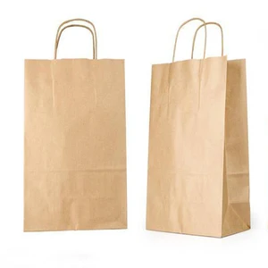 kraft paper eco friendly special day gift bag with handle