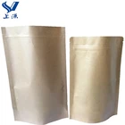 Custom Kraft Resealable stand up pouch/stand up food bag