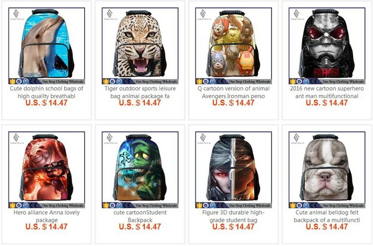Cute furry monsters University Maori blame shipping bag new burden comfortable cartoon Backpack