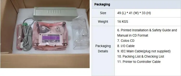 Markem 8018 print head 32mm smartdate transfer overprinter plastic bagsMarkem 8018 digital coding machine