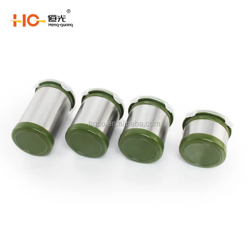 Heng-guang stainless steel canister set 410