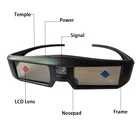 Rechargeable Cheap dlp link 3d active shutter glasses for watching movies