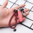 Wholesale Multifunctional Metal And Leather Stainless Steel Wire Key Chain With Knife