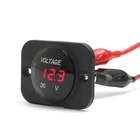 DC 12-24V Waterproof Car Boat Motorcycle LED Voltmeter Digital Display Volt Voltage Meter Gauge Durable Quality