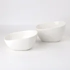 Plain White Square Shape Ceramic Porcelain New Bone China Dinnerware Tableware Dinner Table Ware Sets