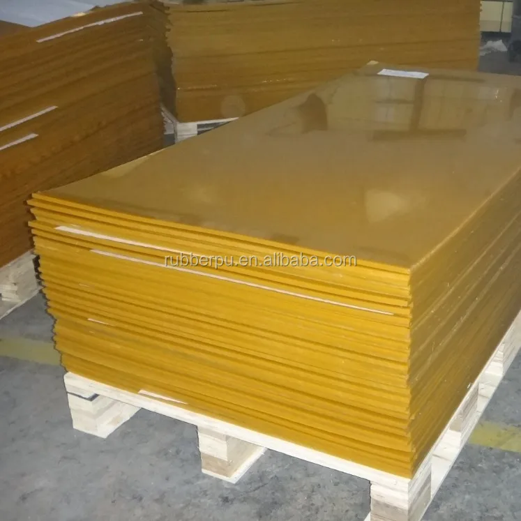 Plastic products brown color rubber polyurethane pu sheet