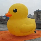 3m large inflatable yellow duck for event, Advertising floating duck inflatable yellow duck for promotion,inflatable cartoon