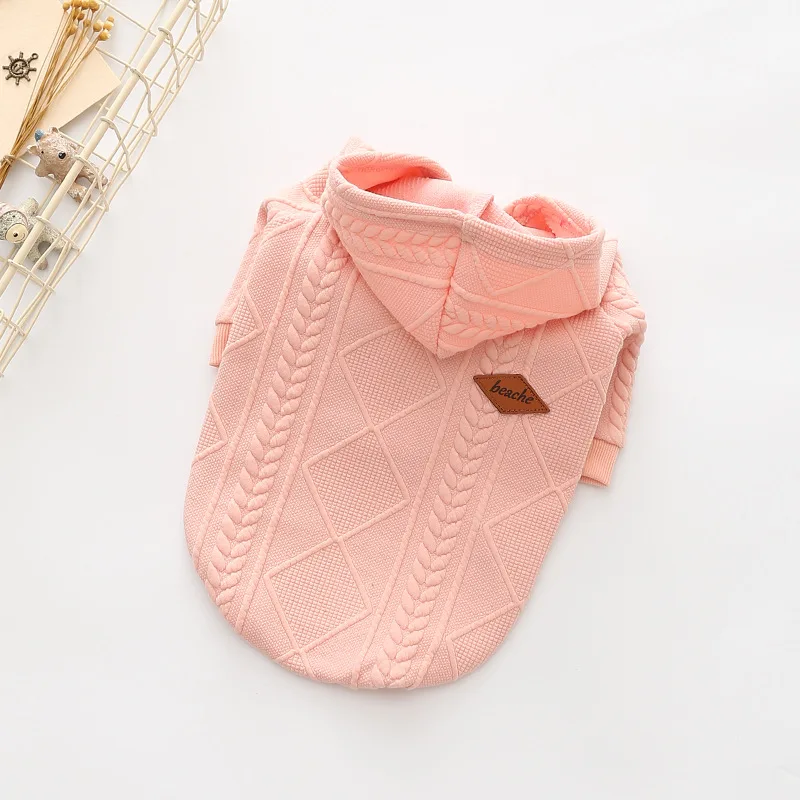 Japan and South Korea best-selling pet clothes autumn and winter knitted hoodie sweater Dog sweater jacket