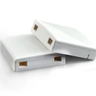 SC Type 2 ports ABS Fiber Optic Faceplate (SCLCST etc.) size 86*86