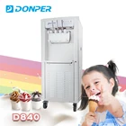Double hopper soft serve ice cream making machine D840 for sale