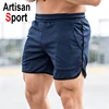 Brand Casual Bodybuilding mens gym shorts 2019 Men's shorts Calf-Length workout Brand sporting short pants male Sportswear