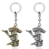 Cowboy Pirate Pendant Keychains Pirates Of The Caribbean Series Figure Metal Men Personalized Cool Keyring