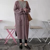 2018 korean Long Cardigan Women Autumn Fashion Oversized Tops Fall Casual Black Coat Winter Clothing LongKnitted Sweater Female