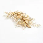 O828 High quality bridal wedding hair comb side diamond rhinestone pearl hair clip bridal headpiece
