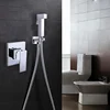 Toilet Bathroom Chrome Handheld Shower Head Bidet
