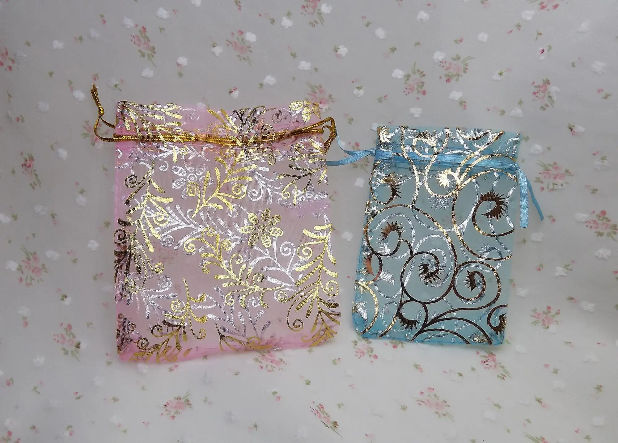 mini shinning party favor candy gift organza pouch bags