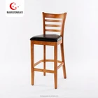 New Danish style commercial high wooden bar stool