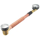 copper tub waste brass pop up bathtub stopper strainer drainer