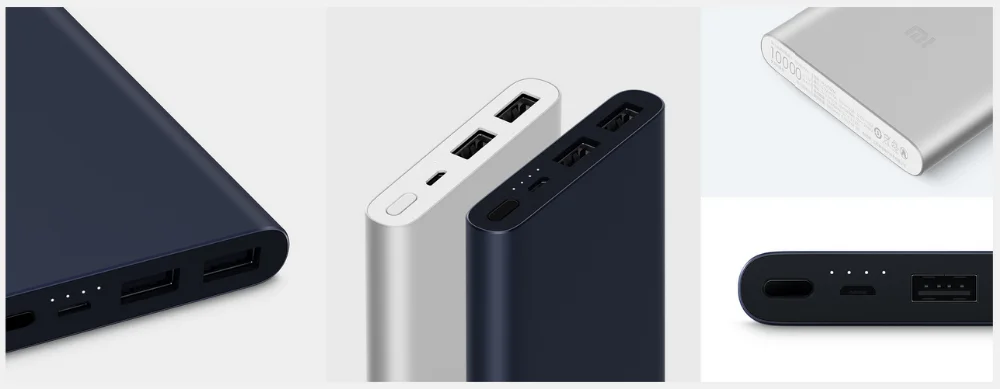 Official Global Version Xiaomi Mi Power Bank 2 2S 10000mAh Quick Charge Portable Power Source Powerbank Black Sliver - ANKUX.COM