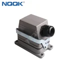 Screw terminal bulk head mounted heavy duty industrial connector 32pin