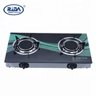 gas saving big flame tempered glass ceramic 2 two burner cooktops infrared gas burner cooker stove