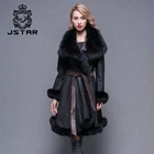 Women coats Black Skirt Style Sheep Fur Coats Double Face Lamb Leather personalized Coat