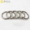 Round Carabiner Spring Gate Key Chain Metal O Ring Openable Keyring