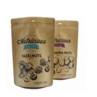 Biodegradable Safety Heat Seal Kraft Paper Pouch With Zipper