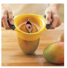 Good quality food grade FDA or LFGB stainless steel ABS mango slicer