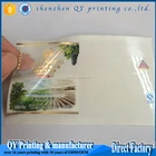 transparent Label Stickers, Custom vinyl hologram sticker printing