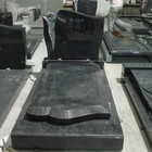Polished black granite tombstone on promotion