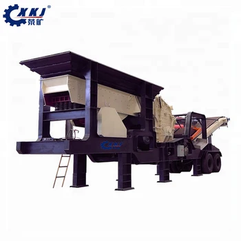 China Good Tire Mobile Machinery Gravel Crusher Plant Price