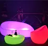 Stylish led illuminated bar cocktail tables with remote control for night club