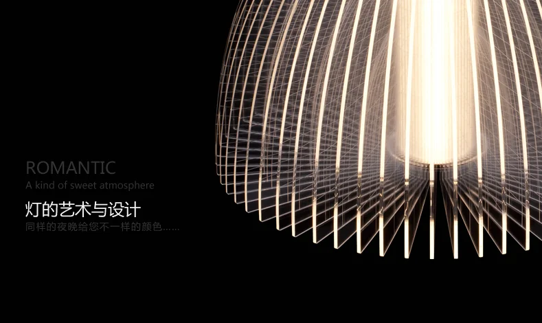 Northern Lights Designer Pendant Lamp Modern metal acrylic white Chandelier light