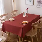 Size Customized Red Hotel Wholesale Fabric Tablecloth