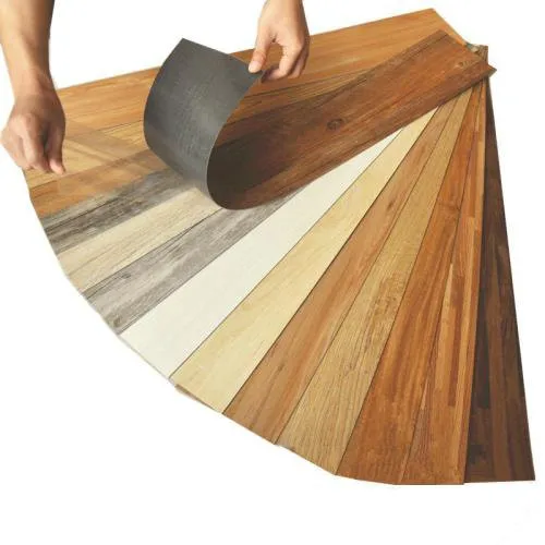 Easy Install Home PVC Wood Look Rubber Flooring