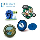 Wholesale personalized custom 3d color filled eco friendly rubber soft pvc lapel pin for promotion