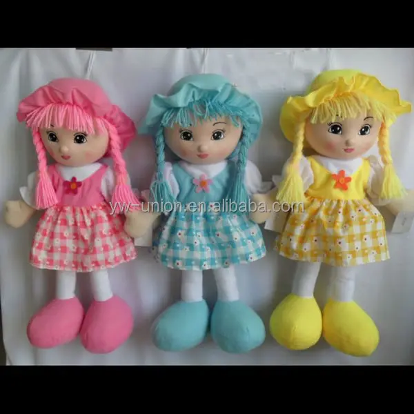 dress girl plush rag dolls