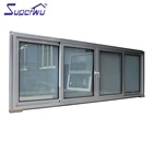 aluminium heat protection fashion design sliding basement windows
