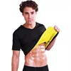 Neoprene Sauna Ultra Sweat Running Gym Workout Short Sleeve Shirts Men Thermal Bodysuits For Weight Loss