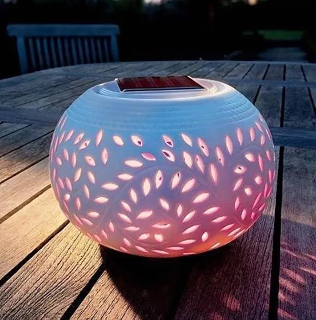 solar ceramic lantern