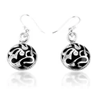 Round custom enamel ethnic face earring, all type of earring hook