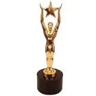 Customize Design Metal Trophy Made 3D Gold Souvenir Trophies Cup For Oscar Award