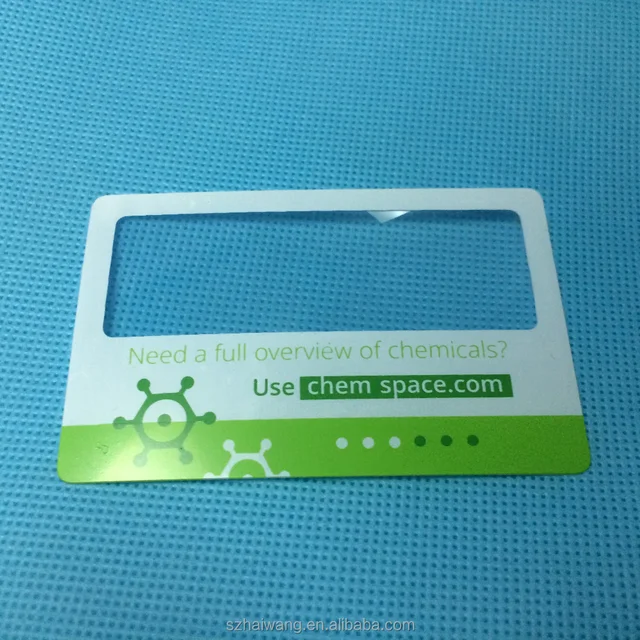 promotional gift customized pro-reader name card magnifier