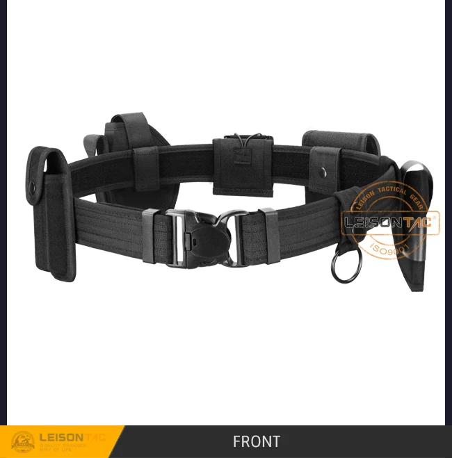 Tactical Duty Belt with Pouches ISO standard for security outdoor sports hunting game