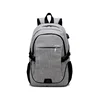 Grey Large Fashionable School Bag,Polyester Backpack For Teenagers With Both Of Adjustable Shoulder Straps To Carry This Bag