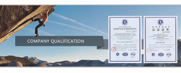 ZZbetter tungsten carbide quality certificate(sales9zzbetter.com)