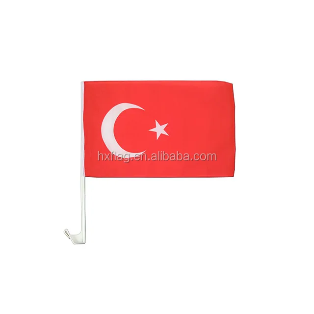 flying turkey car flag with plastic pole with cheap price